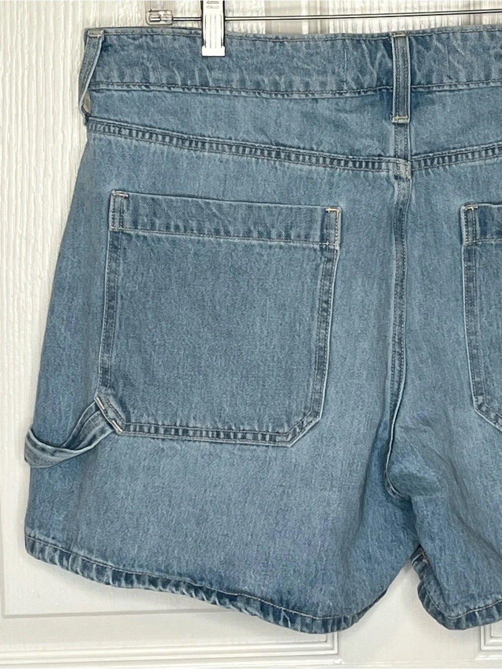 Hollister Low Rise Baggy Shorts Sz 14 / 32 Carpenter Loop Denim Jean Shorts